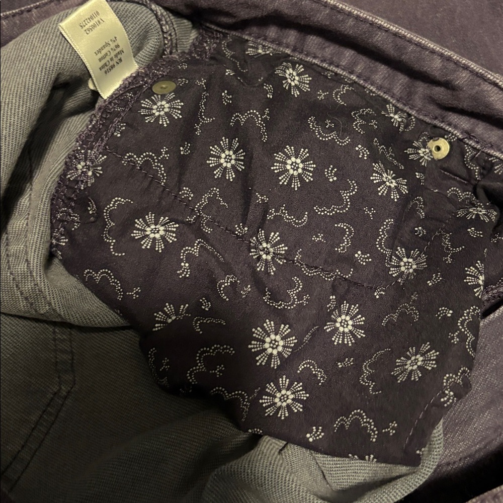 Coldwater Creek Purple Denim Jeans, Size 16P - Picture 5 of 11